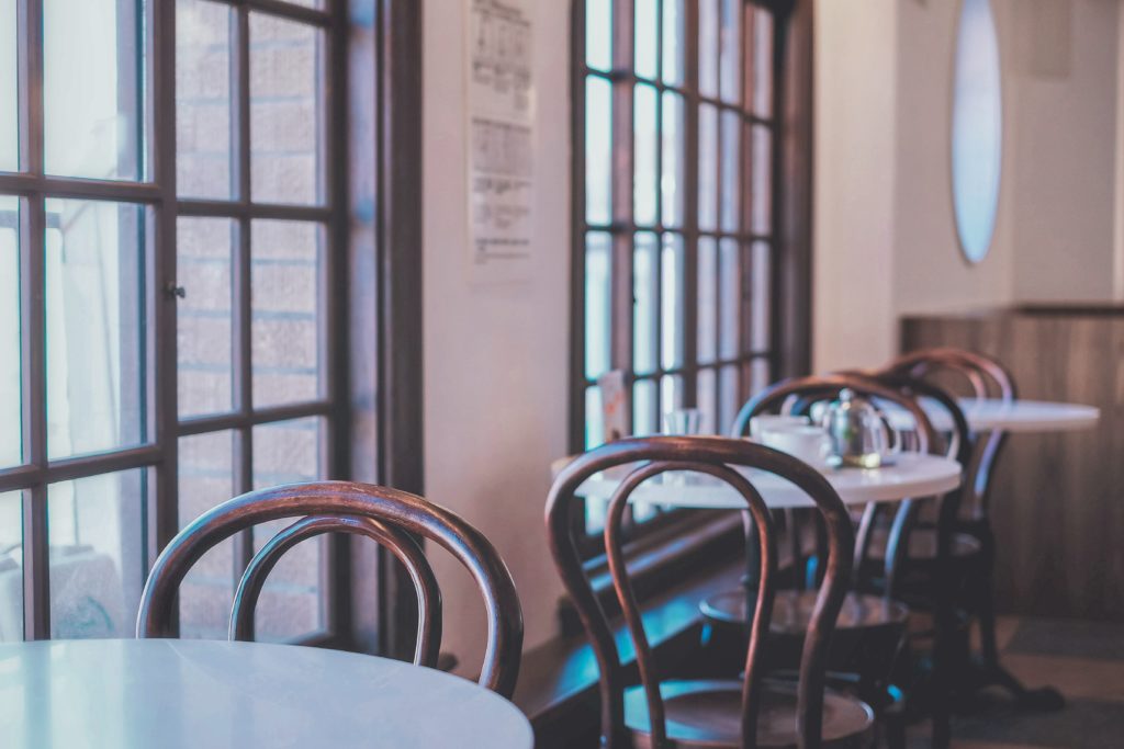 Photo by Kai-Chieh Chan: https://www.pexels.com/photo/tables-and-chairs-of-an-establishment-8495948/