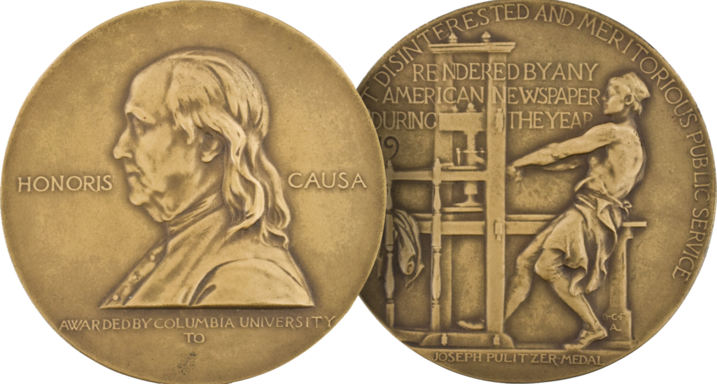 https://en.wikipedia.org/wiki/Pulitzer_Prize#/media/File:Pulitzer_Prizes_(medal).png