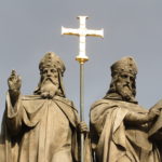 https://upload.wikimedia.org/wikipedia/commons/9/9c/Top_of_Statue_of_Saints_Cyril_and_Methodius_in_T%C5%99eb%C3%AD%C4%8D%2C_T%C5%99eb%C3%AD%C4%8D_District.jpg