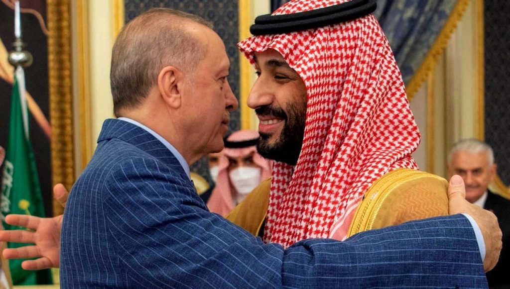 saudiska arabija i erdogan