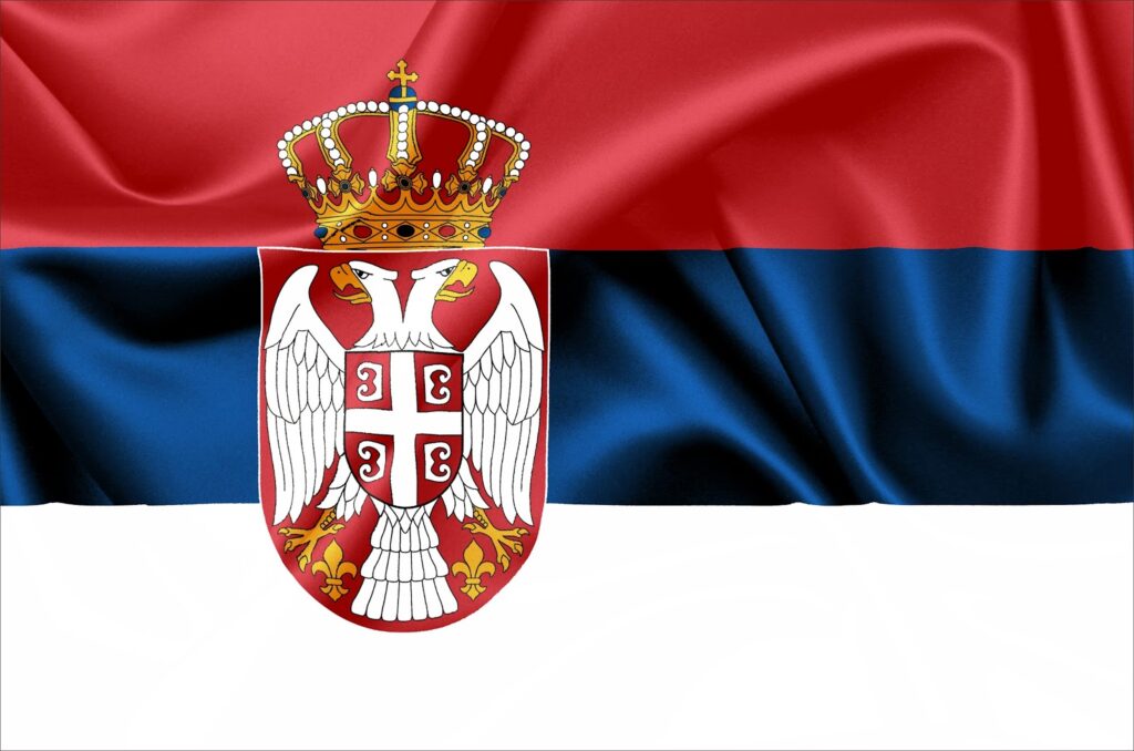 serbian flag of serbia-by-koska-zastava-srbije