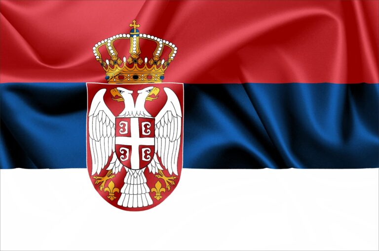 serbian flag of serbia-by-koska-zastava-srbije