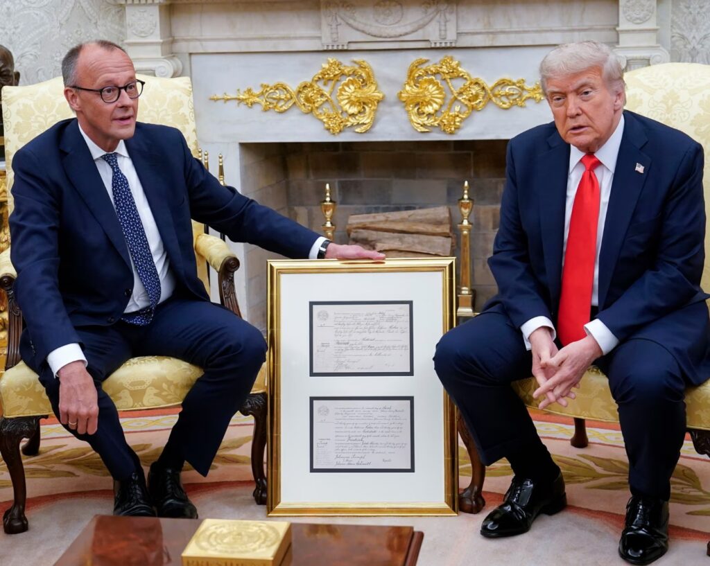 Fridrih-Merc-i-Donald-Tramp