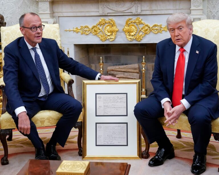 Fridrih-Merc-i-Donald-Tramp